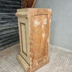 Antieke Zuil Kerkzuil Houten Sokkel 135 Cm Hoog thumbnail 10