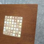 Mid-century Side Table With Ceramic Decoration thumbnail 5