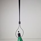 Vintage Nunk Hanglamp Spot Carlo Forcolini Nemo 1993 Groen thumbnail 8