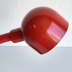 Rode Seventies Bureaulamp Vintage thumbnail 5