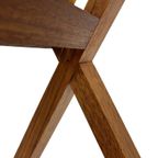 Vintage Massief Houten Tijdschriftenrek Jaren 70 Design thumbnail 14
