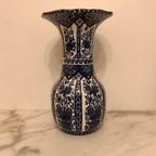 Prachtige Delfs Blauwe Vaas Van Royal Sphinx By Boch Belgium thumbnail 2