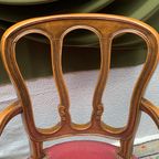 Paar Louis Xv Fauteuils. Notenhout. thumbnail 3