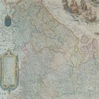 Zeer Zeldzame Antieke Kaart Van De Xvii Provinciën, Door Willem Blaeu, Ca. 1635 thumbnail 4