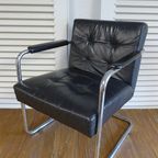 Prachtige Rode Bruine Witte Vintage Retro Formica Stoelen thumbnail 21