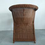 Vintage Jaren 70 Rohé Design Rotan/pitriet Fauteuil/stoel(en) thumbnail 3