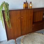 Retro Vintage Mid-Century Dressoir,High-Board,Wandkast Xl thumbnail 20