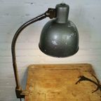 Industriële Vintage Mid Century Buiglamp, Bureaulamp, Lamp thumbnail 5