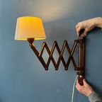 Teak Wood Deense Stijl Schaarlamp thumbnail 4