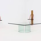 Italian Modern Glass Coffee Table By Gallotti & Radice 1970S thumbnail 13