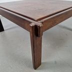 Vintage Minimalistisch Design Wengé Salontafel ‘70 Denmark thumbnail 10