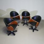 4 X '80S Italian Barber Chair, Height Adjustable thumbnail 13