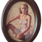 4x Mooie Houten Ovale Foto Lijsten Met Foto Vervangbare Functie thumbnail 7
