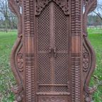 Carved Wooden Newari Window From Nepal thumbnail 3