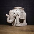 Wicker Elephant Sidetable thumbnail 5