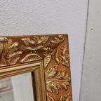 Grote Vintage Goudkleurige Hollywood Chic Schouwspiegel Spiegel Facet Geslepen thumbnail 10