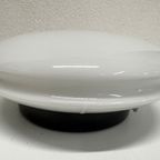 Vintage Plafondlamp Melkglas Raak Space Age thumbnail 4