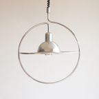 Silver Saturn Ceiling Lamp, Space Age 1970S thumbnail 4