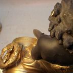 Bronzen Klok En Kandelaars Renato Mascaro / August Moreau thumbnail 13