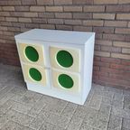 Pop Art Jaren 70 Garderobe Set Groen - Schoenenkast Met Kapstok thumbnail 9