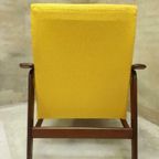 Vintage Fauteuil Easy Chair Mid Century Design Gele Stoel thumbnail 7