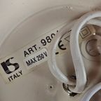 Ls Italy - Vintage Wandlamp (2) - Metalen Goudkleurige Bloemen Met Korenaren - 1970'S thumbnail 9
