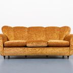 Italian Mid-Century Sofa / 3 Zitsbank / Bank From Arredementi Borsani, 1940’S thumbnail 2