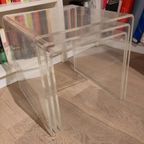 Vintage Plexiglas Nesting Tables - Jaren 70/80 thumbnail 2