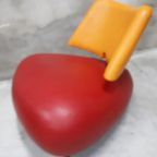 * Leolux Pallone Oranje Rode Design Fauteuil thumbnail 12