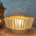 Plafondlamp Glazen Gouden Sunburst 1960 thumbnail 6