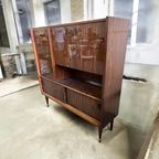Vintage Houten Kast / Retro Barkast / Vitrine thumbnail 5