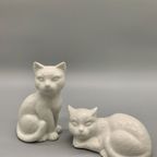 Decoratie Katten Wit Porselein Set thumbnail 2