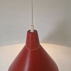 Vintage Jaren 50 Hanglamp Rood Scandinavisch Design thumbnail 4