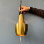 Oranje Lichte Deense Mid Century Space Age 'Rod' Wandlamp thumbnail 8