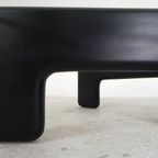 Vintage Salontafel Met Organische Zwarte Houten Basis, Jaren 70 thumbnail 13