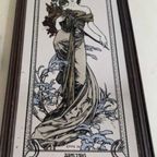 Alphonse Mucha Art Nouveau Spiegel. thumbnail 2