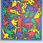 Xl Vintage Keith Haring ’86 Art Poster Ikea 2004 Rare thumbnail 4