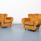 Pair Of Lounge Chairs / Set Fauteuils / Fauteuil From Arredementi Borsani, 1940’S Italy thumbnail 2
