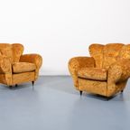 Pair Of Lounge Chairs / Set Fauteuils / Fauteuil From Arredementi Borsani 1940’s Italy thumbnail 2