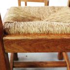 Set Of Six Brutalist, Rustic Dining Chairs thumbnail 9