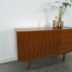 Teak Fineer Dressoir Met Ronde Knop En Lades thumbnail 5