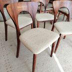 Vintage Set Van 4 Eetkamerstoelen, Nils Koefoed thumbnail 2