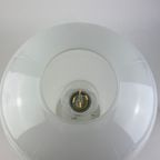 Vintage Witglazen Tafellamp 'bulb' Van Glashütte Limburg 1979 thumbnail 9