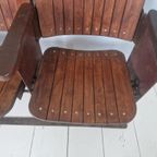 Jaren 30 Art Deco Cinema Bioscoop Stoelen Bankje thumbnail 12
