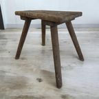 Vintage Brutalist Kruk / Mini Stool / Plantentafeltje thumbnail 2