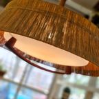 Vintage Design Hanglamp Temde Leuchten Sisal Teak 70s thumbnail 6