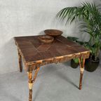 Vintage Bamboe Tafel – Inlegwerk thumbnail 2