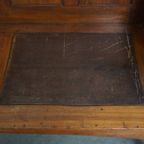 Antieke Houten Bank Met Een Hoge Rug En Leuke Details Uit Eind 19e/ Begin 20e Eeuw thumbnail 8