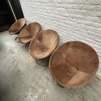 Midcentury Design Ballon Chair - Chroom, Suede - Lusch&Co thumbnail 7