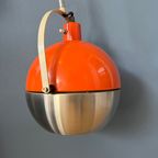 Oranje Mid Century Eyeball Wandlamp / Hengel Light thumbnail 10